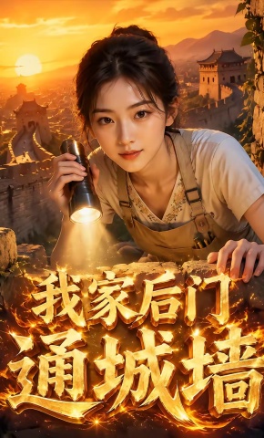 短剧《我家后门通城墙》海报