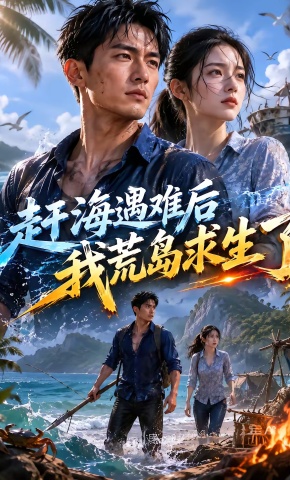 短剧《赶海遇难后我荒岛求生了》海报