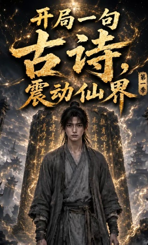 短剧《开局一句古诗，震动仙界第一季》海报