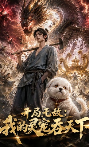 短剧《开局无敌：我的灵宠吞天下》海报