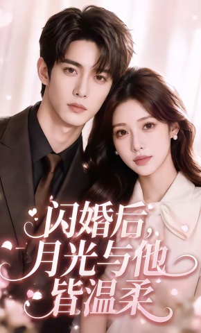 短剧《闪婚后，月光与他皆温柔》海报