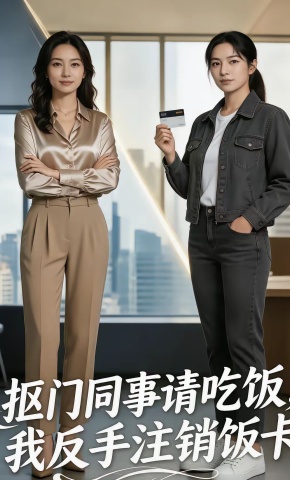 短剧《抠门同事请吃饭，我反手注销饭卡》海报