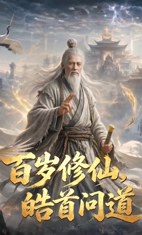 短剧《百岁修仙，皓首问道》海报