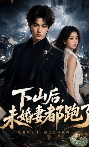 短剧《下山后，未婚妻都跑了》海报