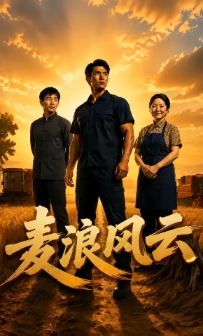 短剧《麦浪风云》海报