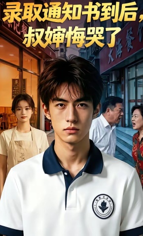 短剧《录取通知书到后，叔婶悔哭了》海报