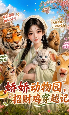 短剧《娇娇动物园，招财鸡穿越记》海报