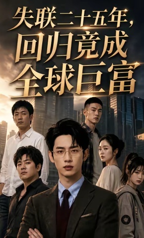 短剧《失联二十五年，回归竟成全球巨富》海报