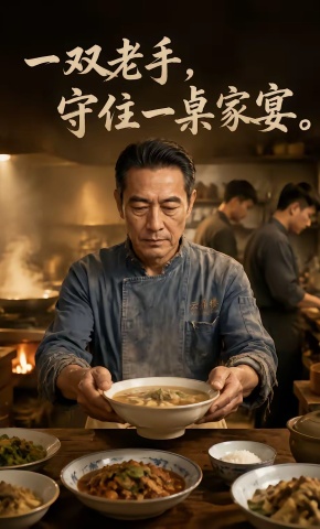 短剧《一双老手，守住一桌家宴》海报