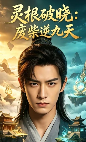短剧《灵根破晓：废柴逆九天》海报