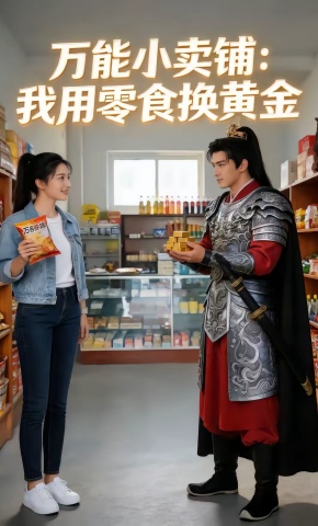 短剧《万能小卖铺：我用零食换黄金》海报