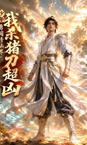 短剧《少年勇闯修仙界，我杀猪刀超凶》海报
