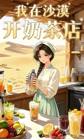 短剧《我在沙漠开奶茶店》海报