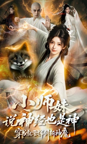 短剧《小师妹说神经也是神，穿书就要挥剑斩神魔》海报