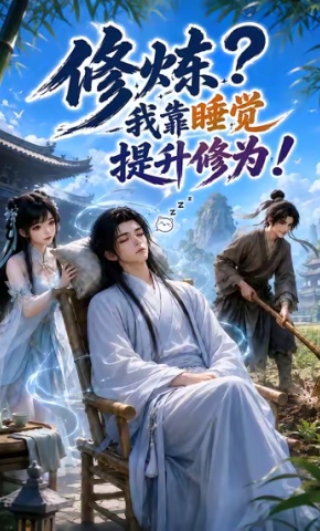 短剧《修炼？我靠睡觉提升修为！》海报