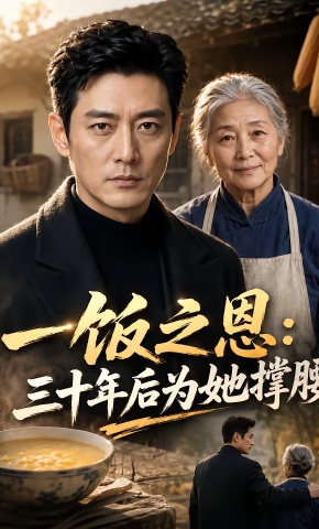 短剧《一饭之恩：三十年后为她撑腰》海报