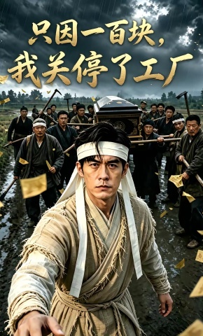 短剧《只因一百块，我关停了工厂》海报