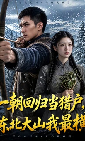 短剧《一朝回归当猎户，东北大山我最横》海报