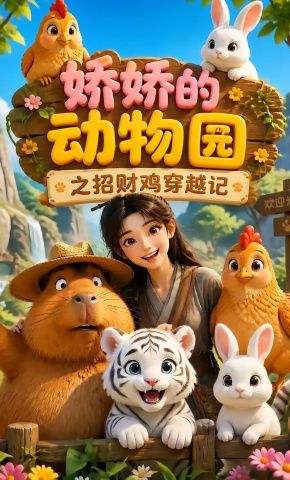 短剧《娇娇的动物园之招财鸡穿越记》海报