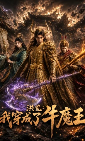 短剧《洪荒：我穿成了牛魔王》海报