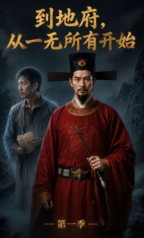 短剧《到地府，从一无所有开始》海报