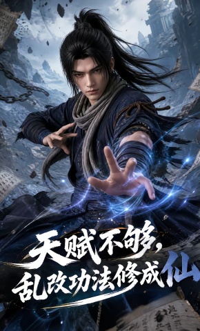 短剧《天赋不够，乱改功法修成仙》海报