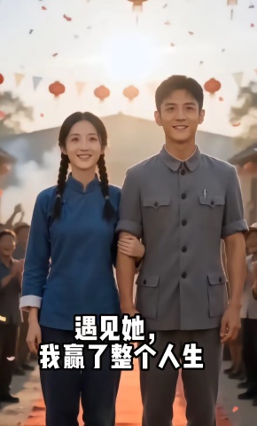 短剧《遇见她，我赢了整个人生》海报