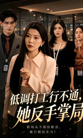 短剧《低调打工行不通，她反手掌局》海报