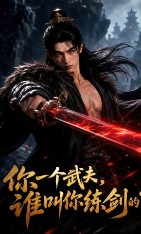短剧《你一个武夫，谁叫你练剑的？》海报