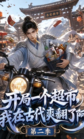 短剧《开局一个超市，我在古代爽翻了阿第二季》海报