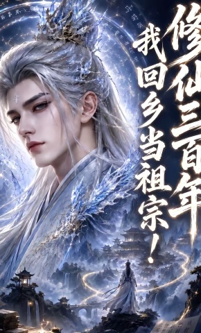 短剧《修仙三百年，我回乡当祖宗!》海报