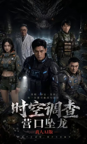 短剧《时空调查，营口坠龙》海报