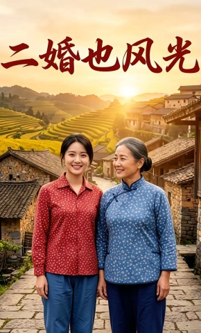 短剧《二婚也风光》海报