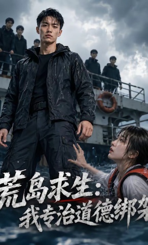 短剧《荒岛求生：我专治道德绑架》海报