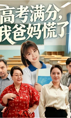 短剧《高考满分，我爸妈慌了》海报