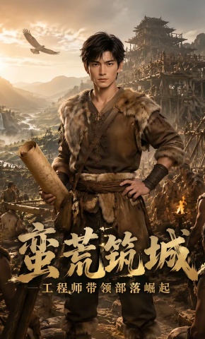 短剧《蛮荒筑城：工程师带领部落崛起》海报
