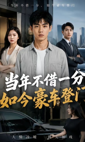短剧《当年不借一分，如今豪车登门》海报