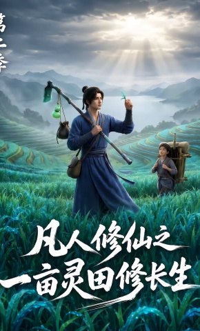 短剧《凡人修仙之一亩灵田修长生第二季》海报