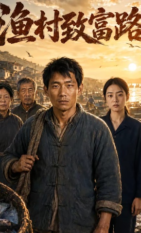 短剧《渔村致富路》海报