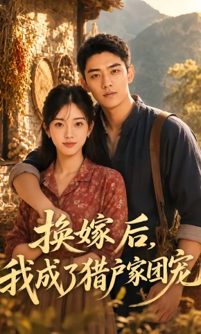短剧《换嫁后，我成了猎户家团宠》海报