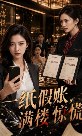 短剧《一纸假账，满楼惊慌》海报
