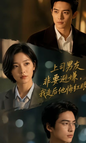短剧《上司男友非要避嫌，我走后他悔红眼》海报