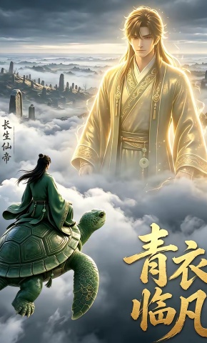 短剧《长生仙帝：青衣临凡》海报