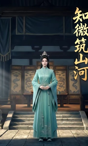 短剧《知微筑山河》海报