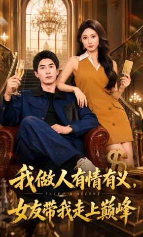 短剧《我做人有情有义，女友带我走上巅峰》海报