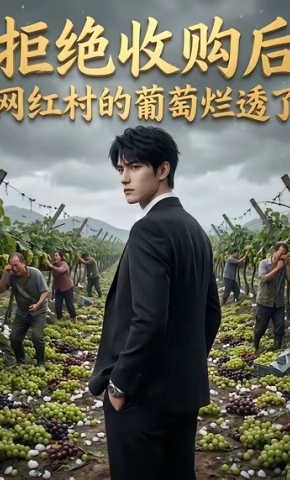 短剧《拒绝收购后，网红村的葡萄烂透了》海报