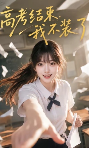 短剧《高考结束，我不装了》海报