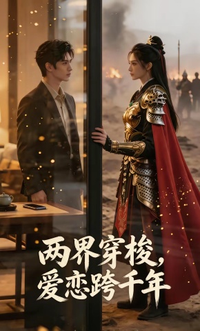 短剧《两界穿梭，爱恋跨千年》海报