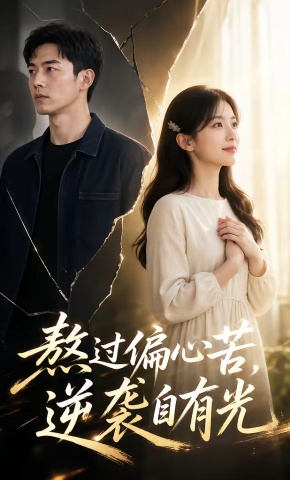短剧《熬过偏心苦，逆袭自有光》海报