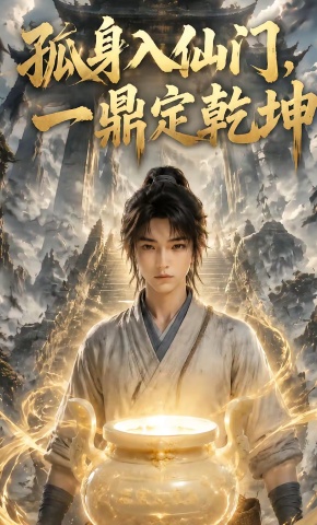 短剧《孤身入仙门，一鼎定乾坤》海报